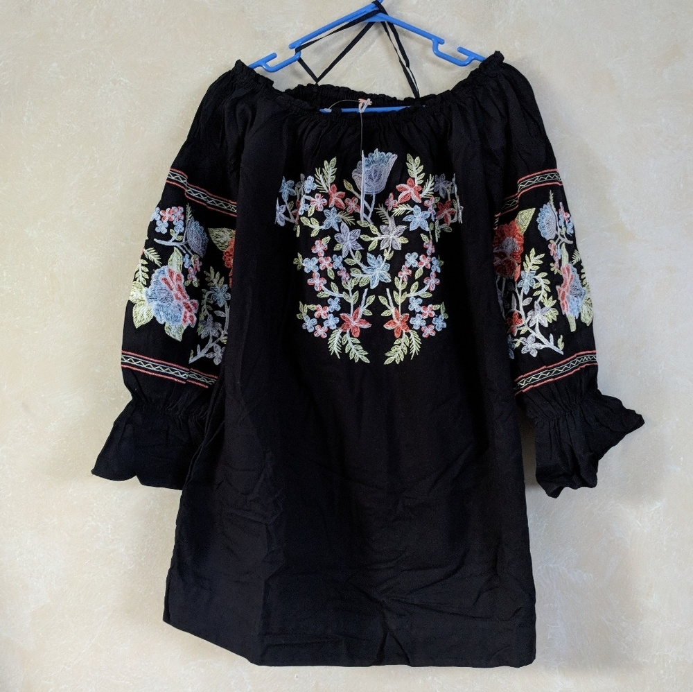 Free People Fleur De Jour Off the Shoulder Dress - Picture 6 of 8